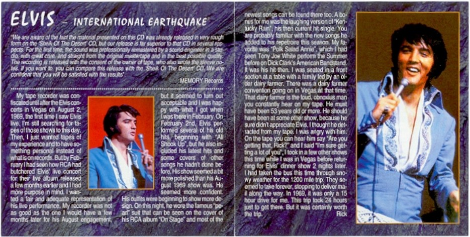 Elvis Presley - International earthquake (2002)